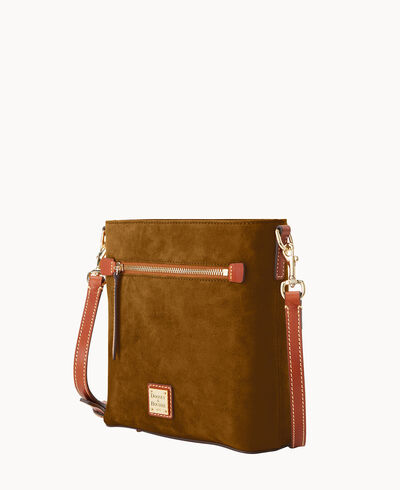 Suede Zip Crossbody