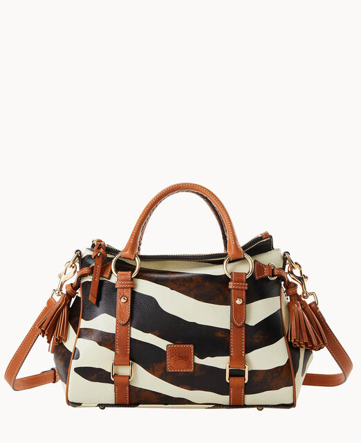 Zebra Leather Satchel