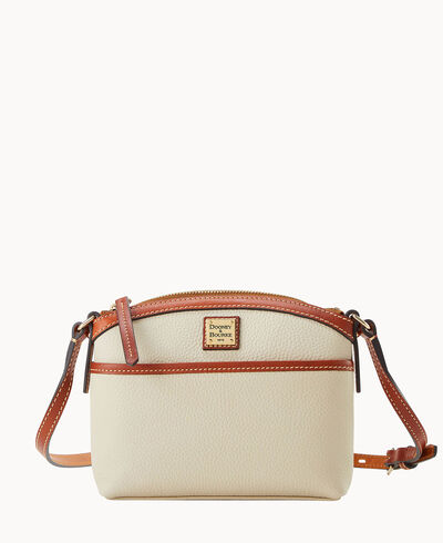 Pebble Grain Domed Crossbody