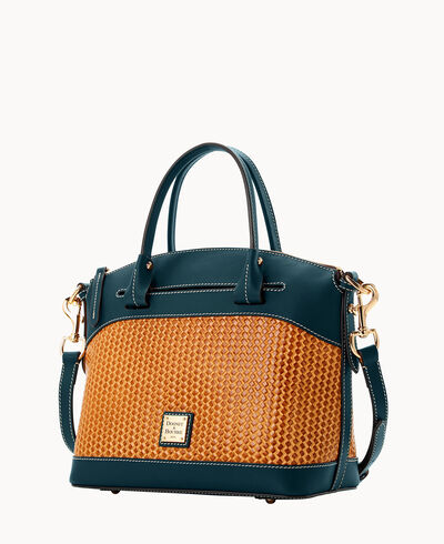 Beacon Woven Domed Satchel