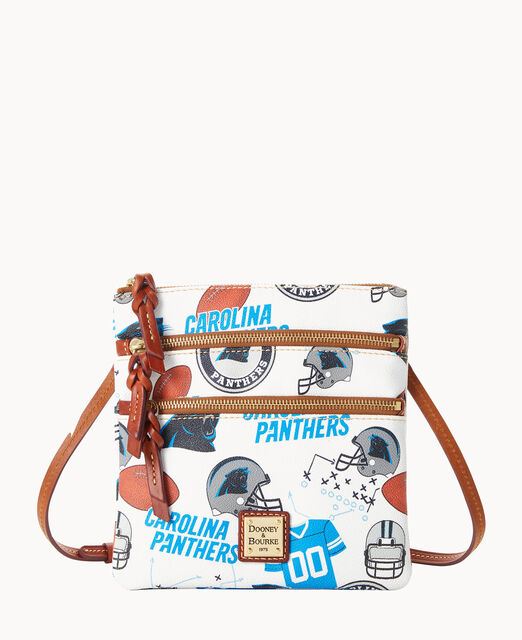 Women's Dooney & Bourke Carolina Panthers Pebble Triple-Zip Core