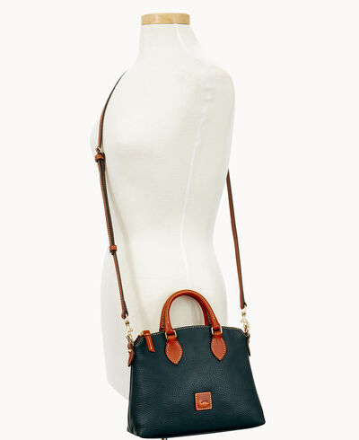 Pebble Grain Crossbody Satchel