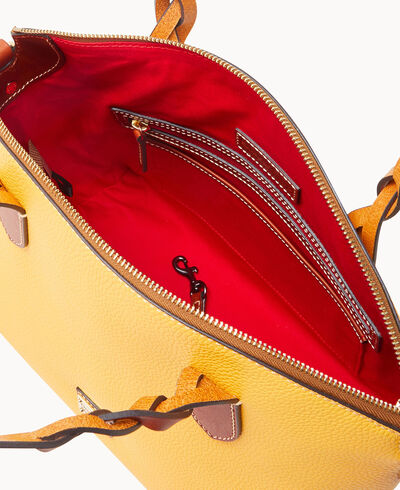 Pebble Grain Celeste Satchel