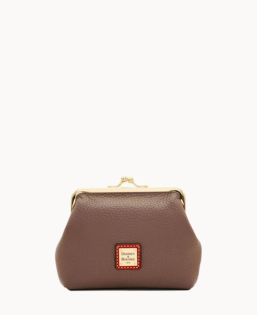 Pebble Grain Large Frame Purse