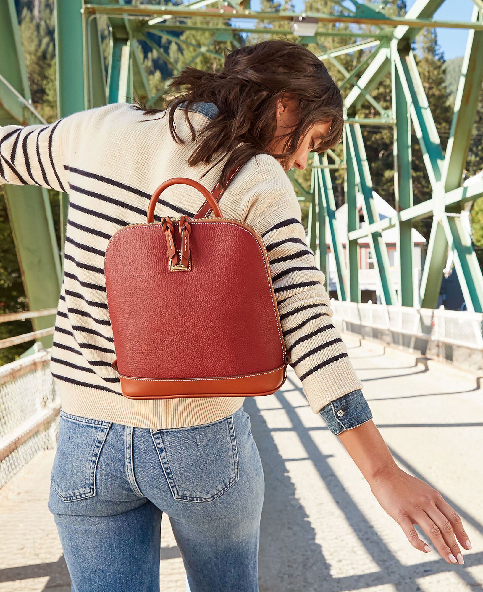 Dooney Bourke Pebble Grain Zip Pod Backpack