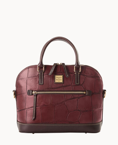 Denison Domed Zip Satchel