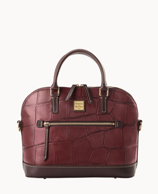 Denison Domed Zip Satchel