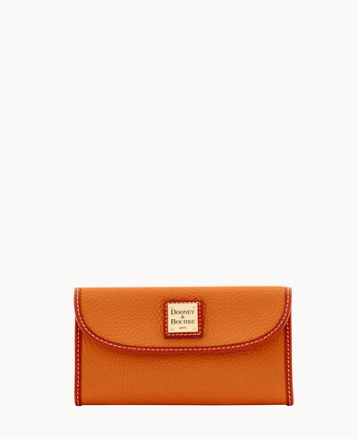 Pebble Grain Continental Clutch