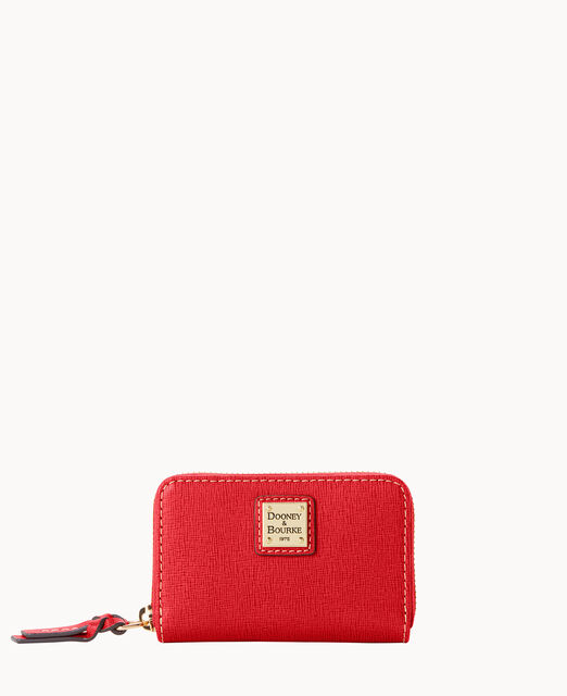 Saffiano Large Zip Around Credit Card Case