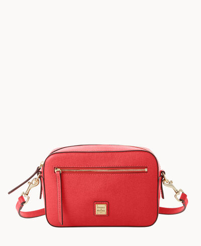 Saffiano Camera Zip Crossbody