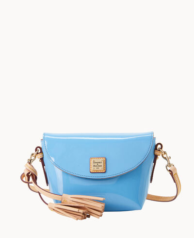 Patent Crossbody Saddle Bag