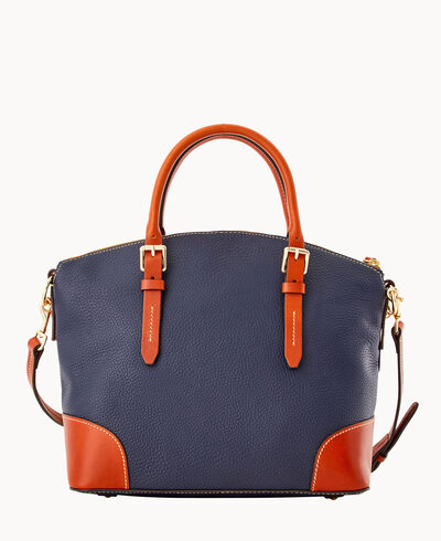 Pebble Grain Domed Satchel