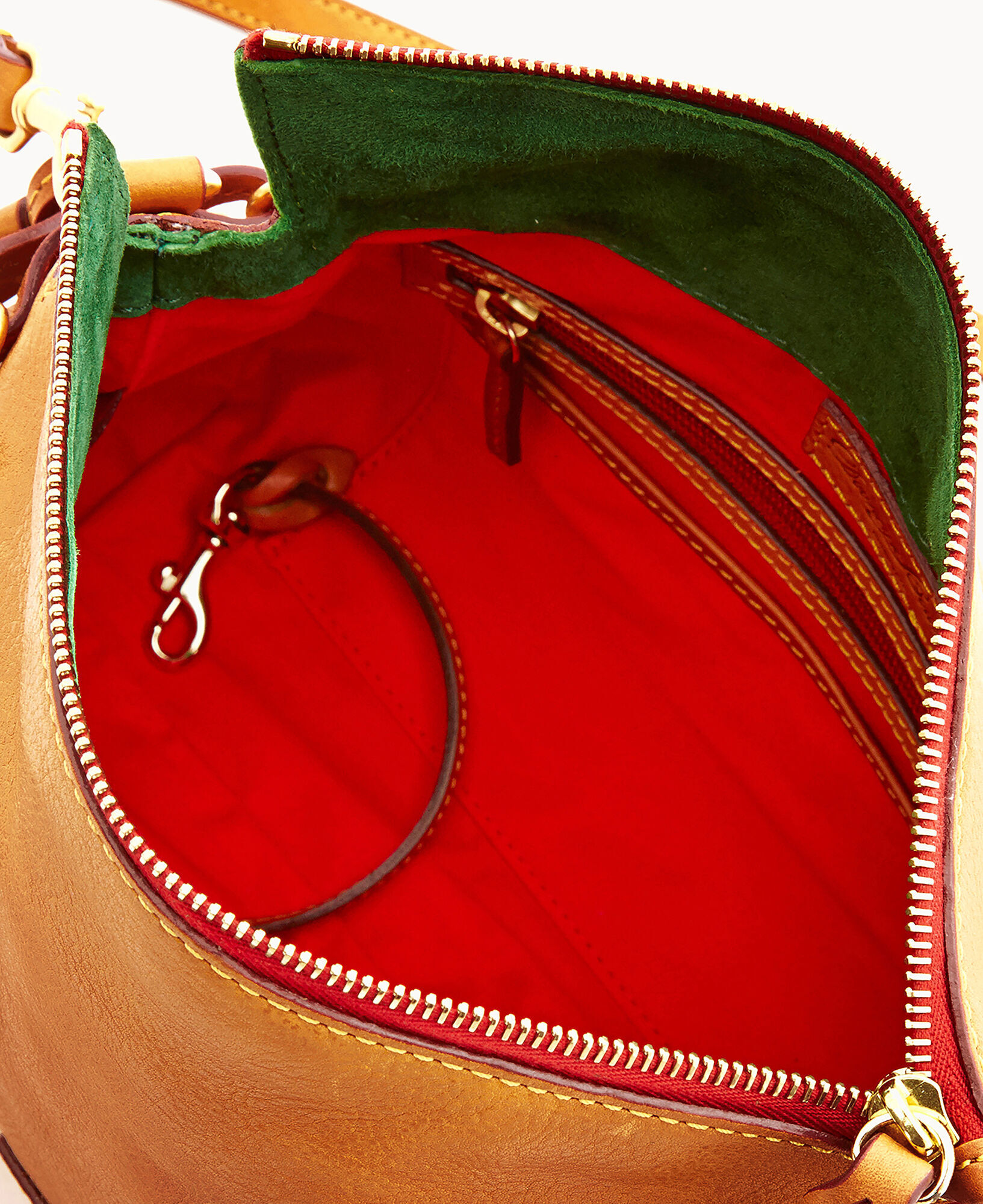 Mini ORANGE 2000's Handmade Ostrich Skin CROSS Body Shoulder Bag