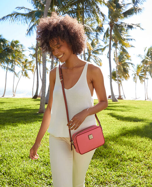Pebble Grain Camera Crossbody