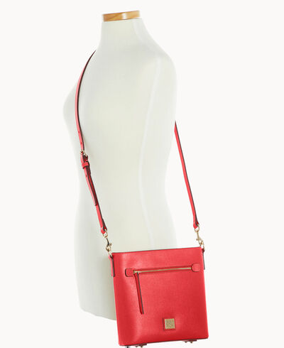 Saffiano Zip Crossbody