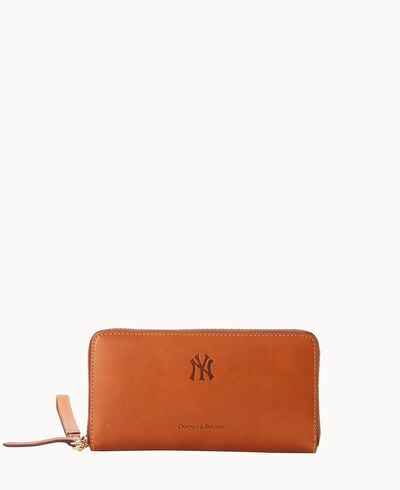 MLB Yankees Large Zip Around Wristlet