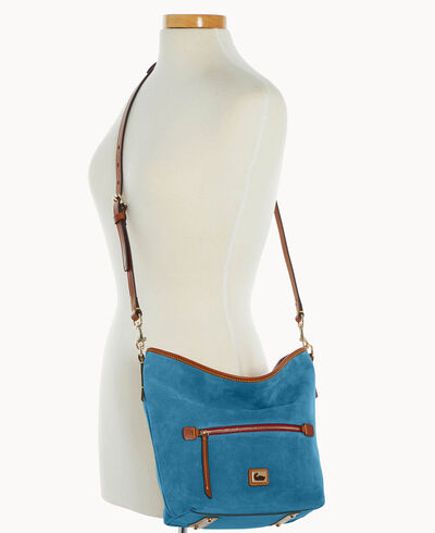 Camden Suede Small Hobo Crossbody