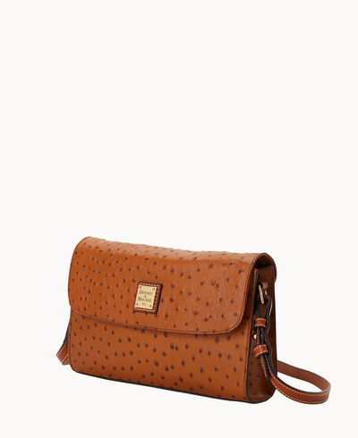 Ostrich Lacey Clutch