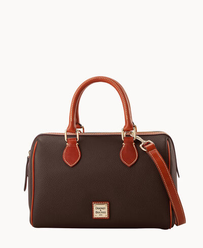 Pebble Grain Barrel Satchel