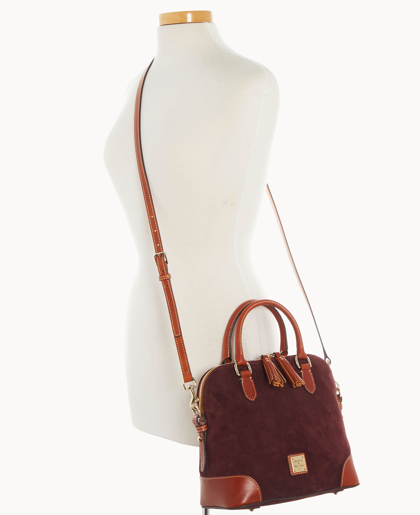 Dooney & bourke suede gia satchel best sale