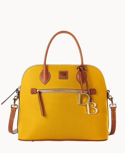 Pebble Grain Large Domed Satchel