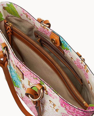 Hydrangea Monogram Nelly Tote