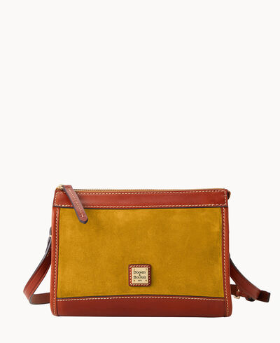 Suede Zip Crossbody