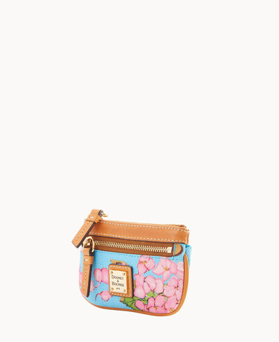 Hydrangea Monogram Small Coin Case