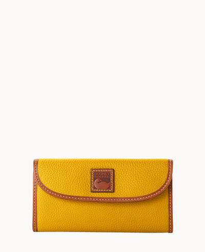 Pebble Grain Continental Clutch