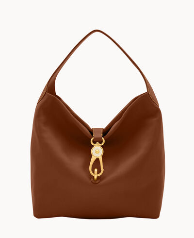 Florentine Logo Lock Shoulder Bag