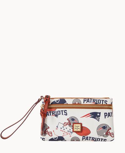 NFL Patriots Double Zip Wristlet