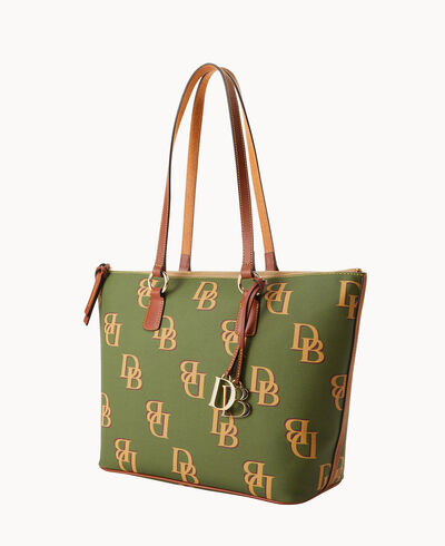 Monogram Wren Zip Tote