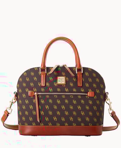 Gretta Domed Zip Satchel