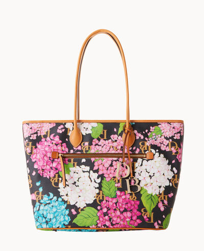 Hydrangea Monogram Large Tote