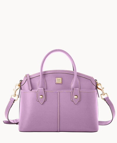 Saffiano Domed Satchel