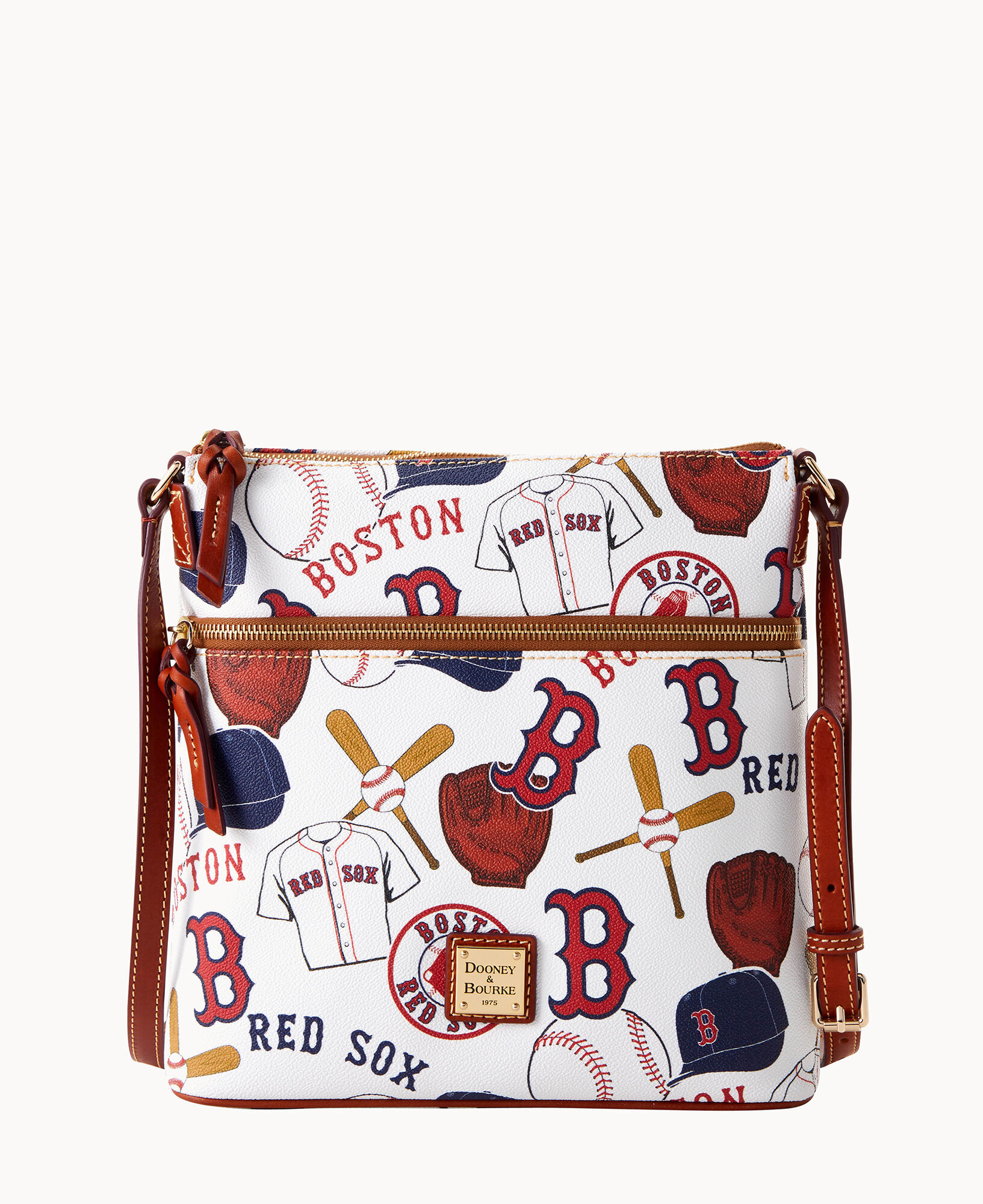 Dooney & Bourke Women's St. Louis Cardinals Game Day Triple Zip Crossbody  Purse In Red