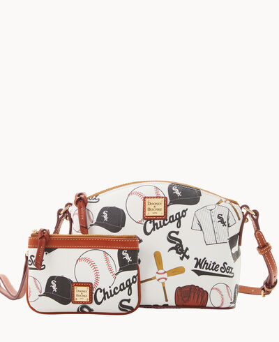 MLB White Sox Suki Crossbody Med Wristlet