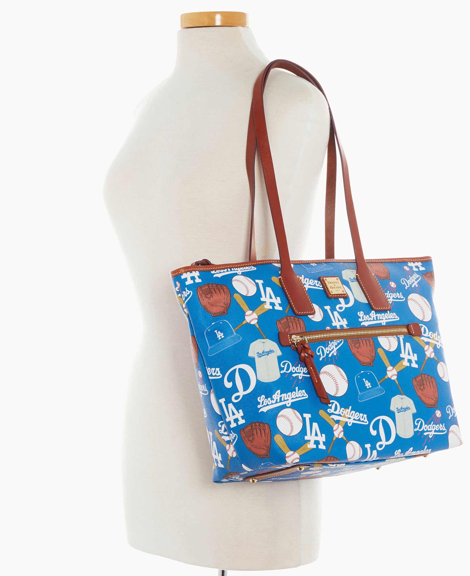 Dooney & Bourke Los Angeles Dodgers Large Zip Tote Bag