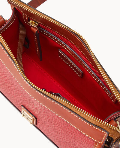 Pebble Grain Zip Crossbody