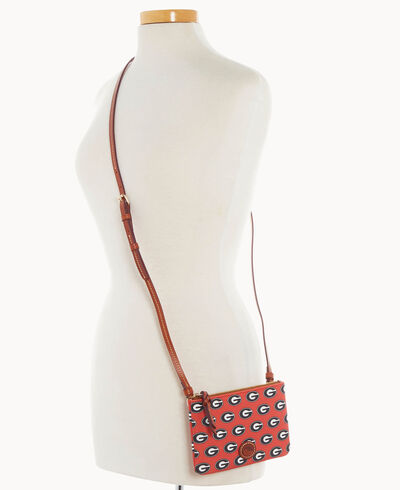 Collegiate University of Georgia Top Zip Crossbody