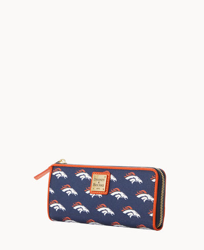 NFL Broncos Zip Clutch