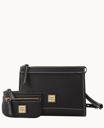 Saffiano Zip Xbody chr(38) Small Coin Case