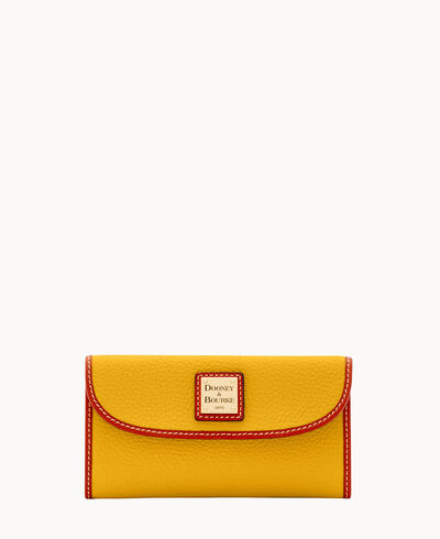 Pebble Grain Continental Clutch