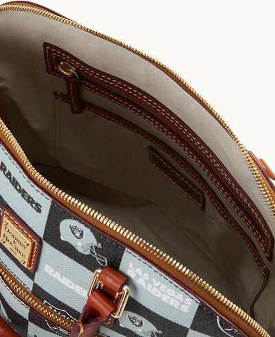 NFL Raiders Domed Zip Satchel