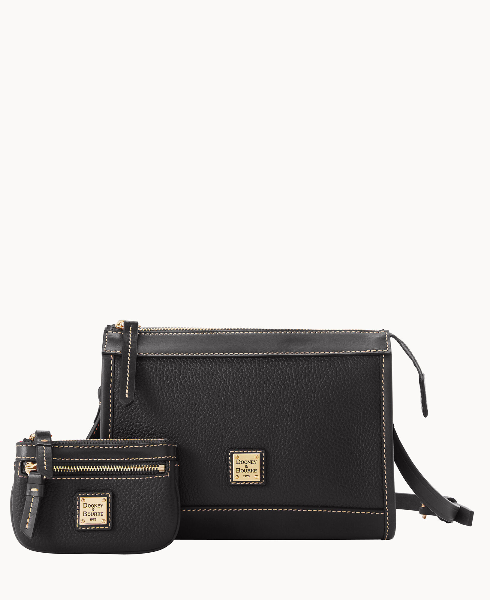 DOONEY & BOURKE LEXI Black Saffiano Leather Small Adjustable