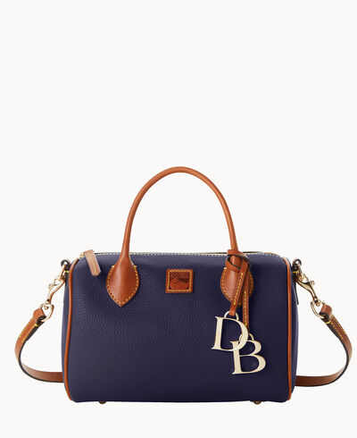 Pebble Grain Barrel Satchel