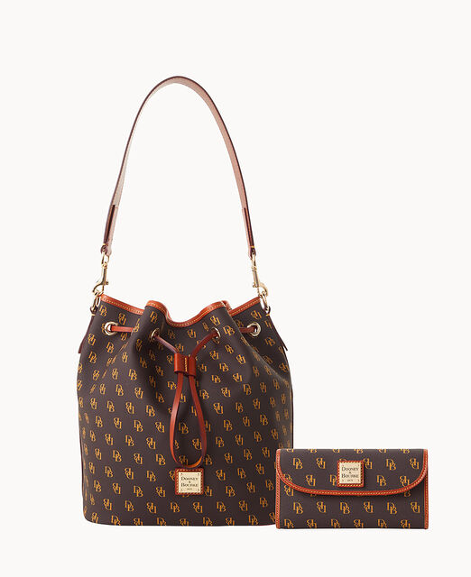 Gretta Drawstring and Continental Clutch