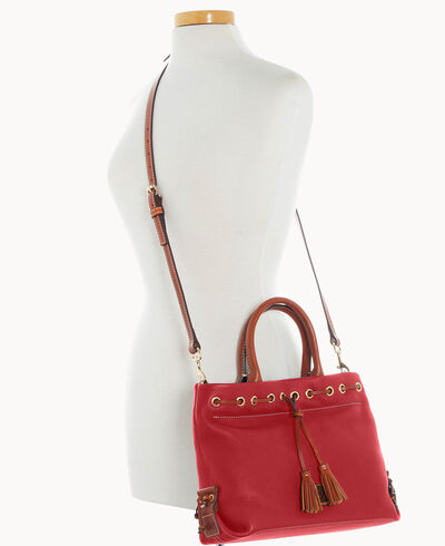 Pebble Grain Tassel Tote