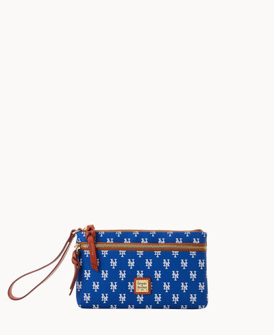 MLB Mets Double Zip Wristlet