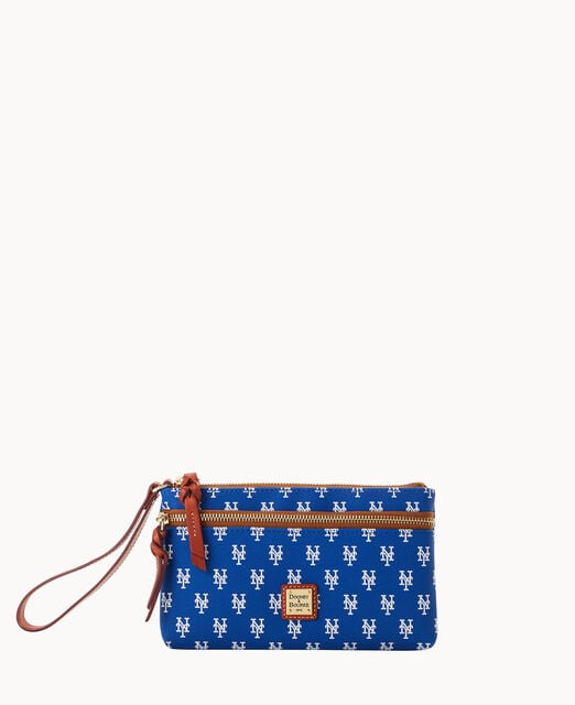 MLB Mets Double Zip Wristlet